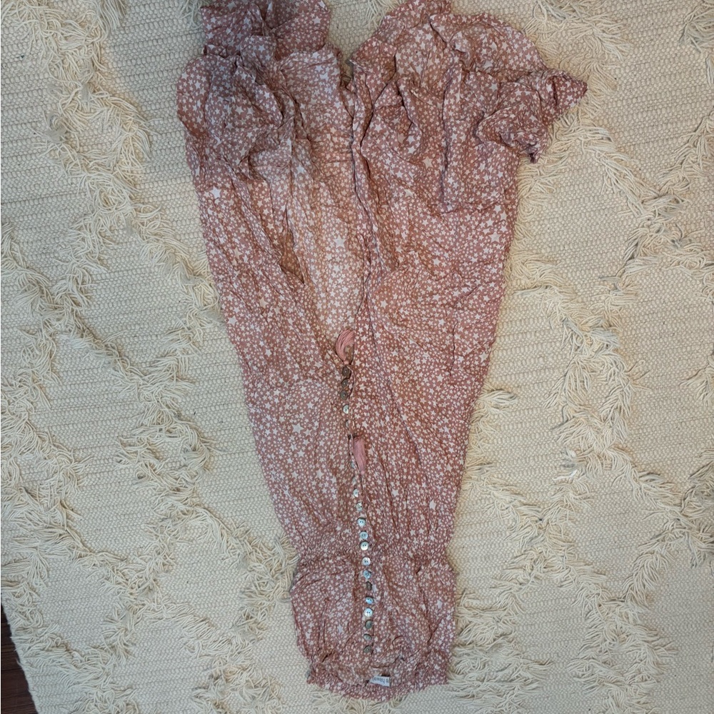 Chic Floral Ruffle Maxi Dress